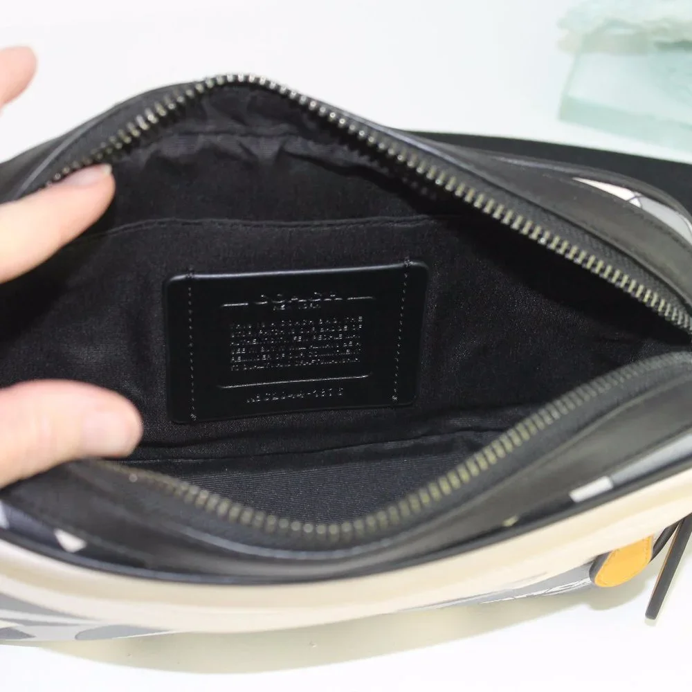 NWT Coach 1976 Graham deco bridge print leather crossbody bag COLORBLOCK purse